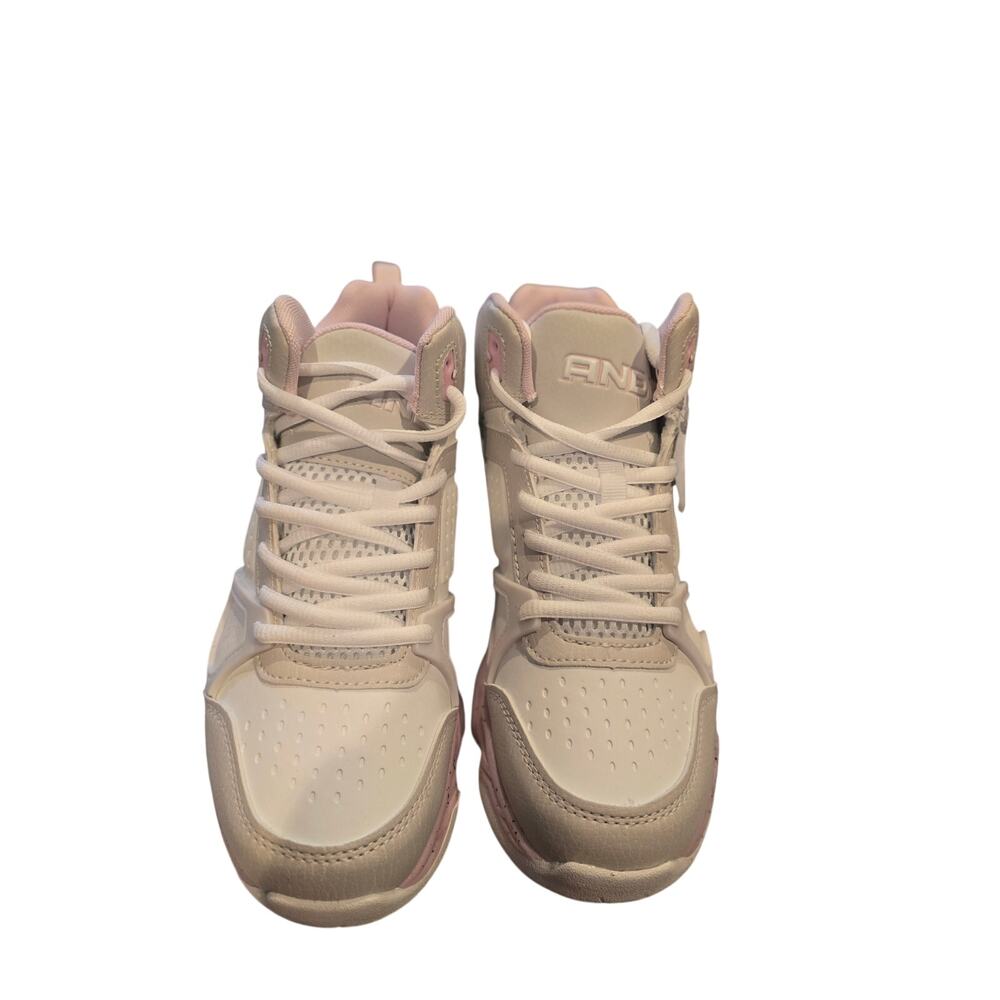 And1 Assist 6.0 White with pink and gray accents sneakers size 5 NWT